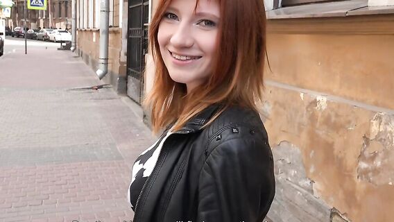 Секс на пробном кастинге с русской рыжей студенткой